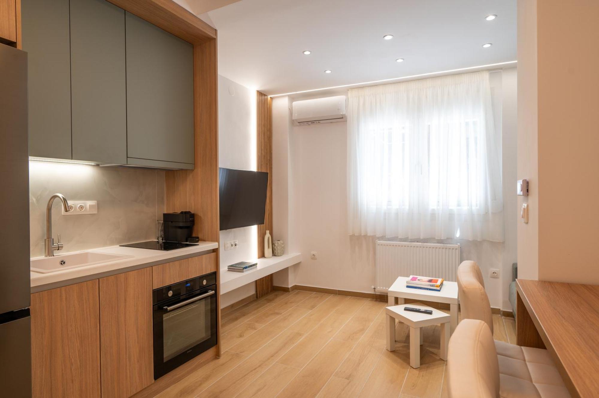 Apartamento Honey Oak & Cream Patio By Nest Tesalónica Exterior foto